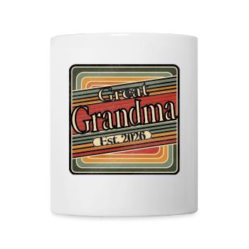 Great-grandmother Est. 2026 – Retro gift for grandmothers - Mug - white - Front