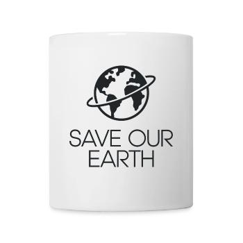 Save our Earth Earth Environmental Activist - Mug - white - Front