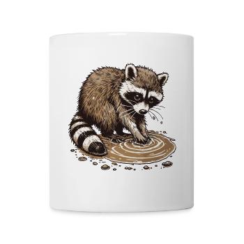 Waschbär - Tasse - Weiß - Vorne