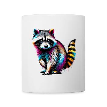 Raton laveur - Mug blanc - blanc - Devant