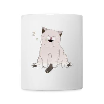 sleeping cat - Mug - white - Front