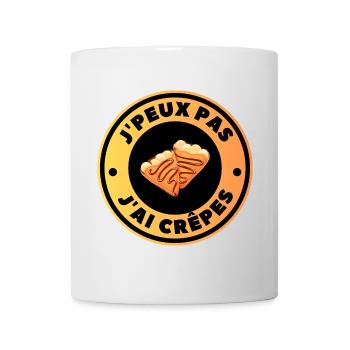 J'peux Pas J'ai Crêpes - Mug blanc - blanc - Devant