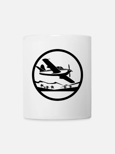Luftfahrzeug Grafik - Tasse - Weiß