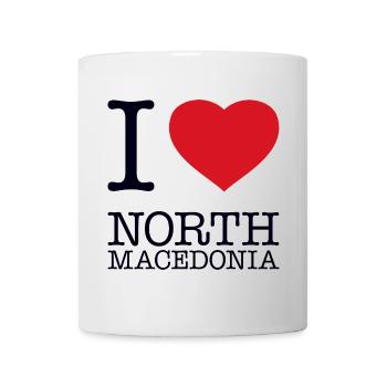 I LOVE NORTH MACEDONIA - Tasse - Weiß - Vorne