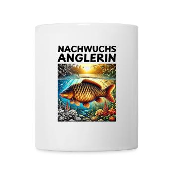 Jeune pêcheur - Motif carpe - Mug blanc - blanc - Devant
