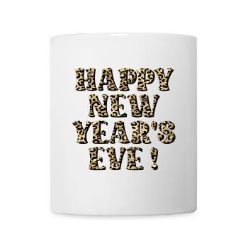 HAPPY NEW YEARS EVE WISHES LEOPARD - Mug - white - Front