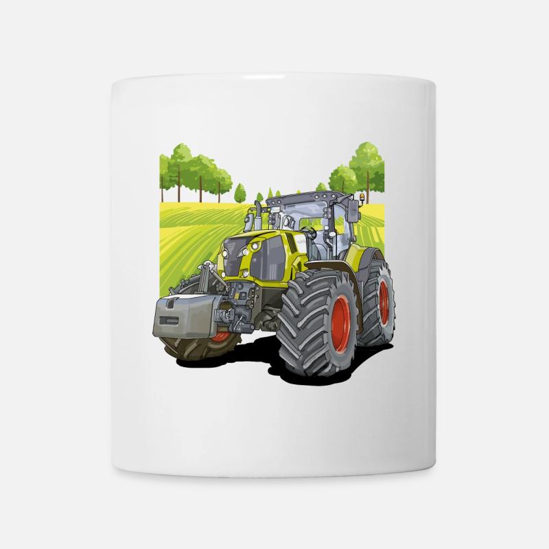 Traktor auf dem Feld - Tasse - Weiß