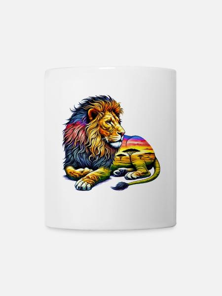 Lion - Mug blanc - blanc