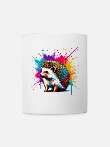 Igel - Tasse - Weiß