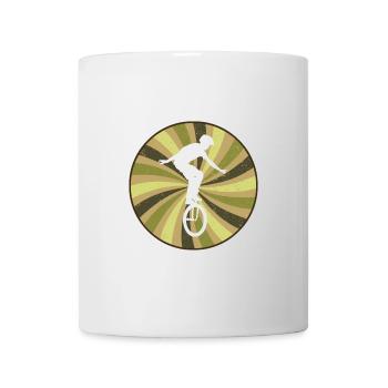 Einradfahren Zirkus - Tasse - Weiß - Vorne