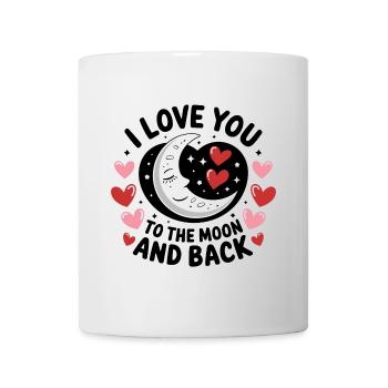 I love you to the Moon and back Valentine's Day - Mug - white - Front