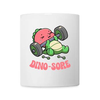 Dino Sore Gym Fitness Haltérophilie Gym d’entraînement - Mug blanc - blanc - Devant