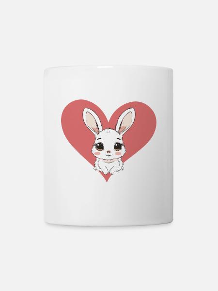 Hasenzahn Hase - Tasse - Weiß