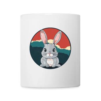 Hasenzahn Hase Hoppelhase - Tasse - Weiß - Vorne