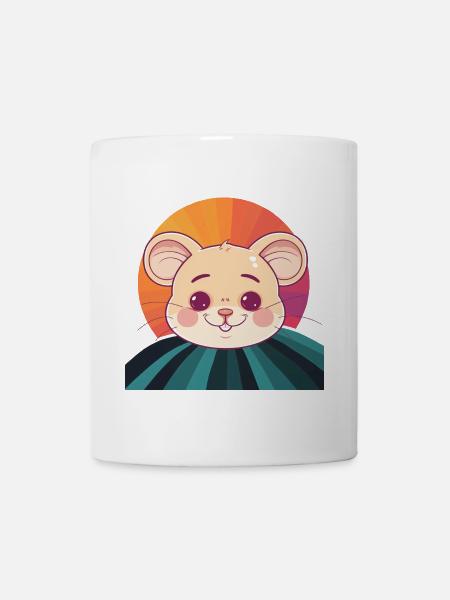 Mäuse Mäusezähnchen Mäuschen - Tasse - Weiß
