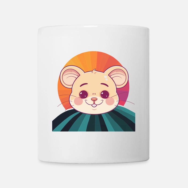 Mäuse Mäusezähnchen Mäuschen - Tasse - Weiß
