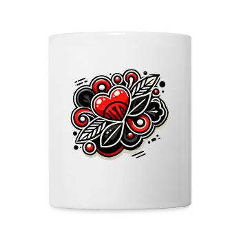 Small but Bossy Bold Heart Design - Mug - white - Front