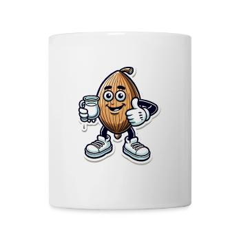 Conception de dessin animé au lait d’amande drôle - Mug blanc - blanc - Devant