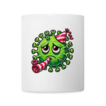 Sad Germ Party Sticker Design - Mug - white - Front