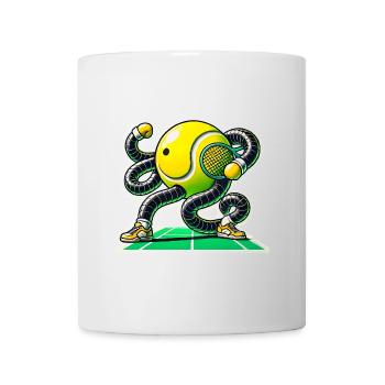 Wir sehen uns auf dem Court Tennis Pun TShirt - Tasse - Weiß - Vorne