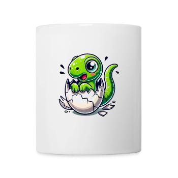 Funny Dinosaur Coming Soon Sticker - Mug - white - Front