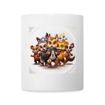 The Groovy Line-Up - Mug - white - Front