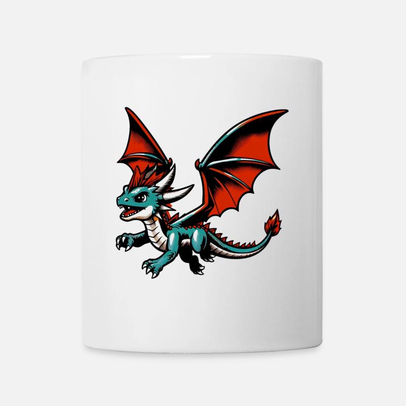 Drache - Tasse - Weiß