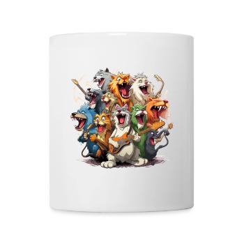 The Tone-Deaf Animal Band - Mug - white - Front
