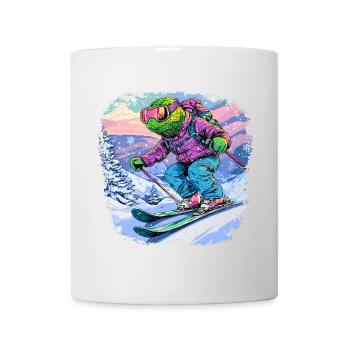 Chameleon Skier / Skier Chameleon - Mug - white - Front