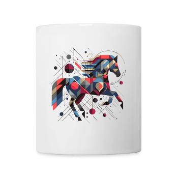 Abstrait Animal Cheval 2 - Mug blanc - blanc - Devant