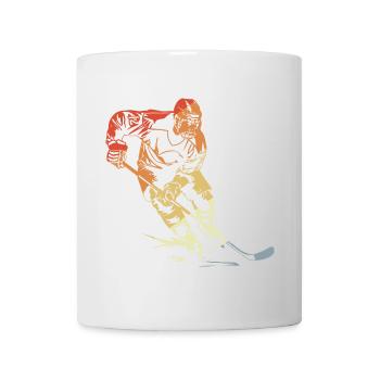 Eishockeyspieler Vintage - Tasse - Weiß - Vorne