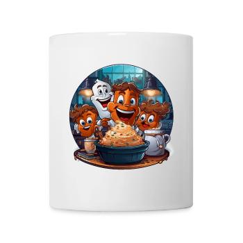 Die Lebkuchen-Kapern - Tasse - Weiß - Vorne