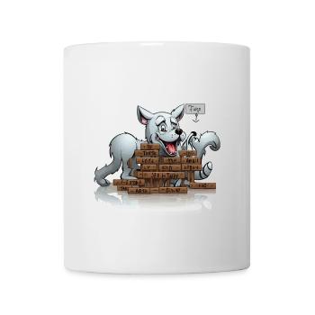 L’énigme des mots croisés - Mug blanc - blanc - Devant