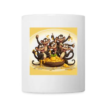 The Circus Monkey Mayhem - Mug - white - Front