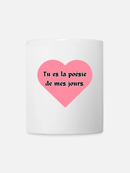 Cœur de saint valentin - Mug blanc - blanc