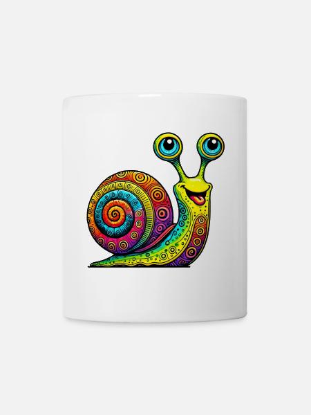 Schnecke - Tasse - Weiß