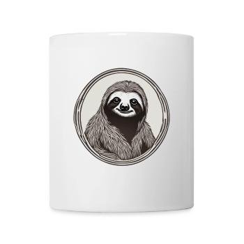 Sloth sleepy head lazy chilling pubertal sleep - Mug - white - Front