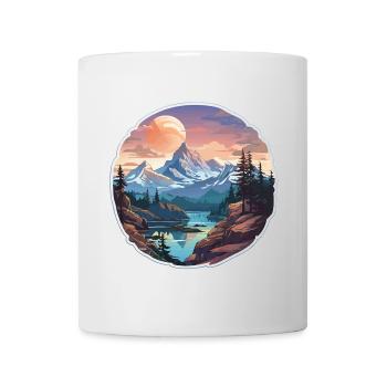 Gipfel-Gelassenheit - Tasse - Weiß - Vorne