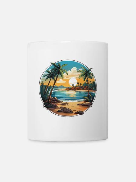 Paradis tropical - Mug blanc - blanc