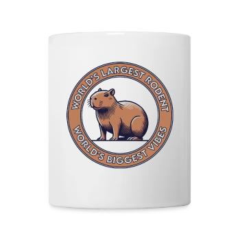 World’s Largest Rodent, World’s Biggest Vibes - Tasse - Weiß - Vorne