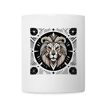 Abstrait Animal Lion 1 - Mug blanc - blanc - Devant