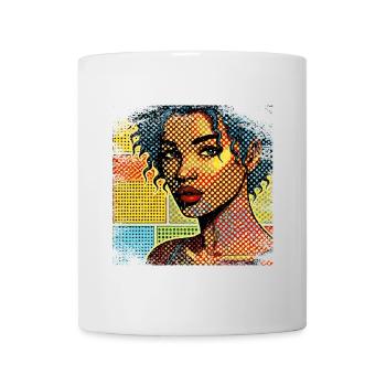 Women Pop Art Style - Tasse - Weiß - Vorne