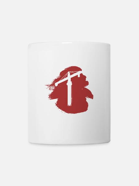 Kran Kranfahrer - Tasse - Weiß