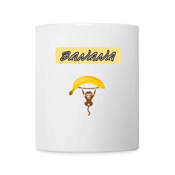 banana ape - Tasse - Weiß - Vorne