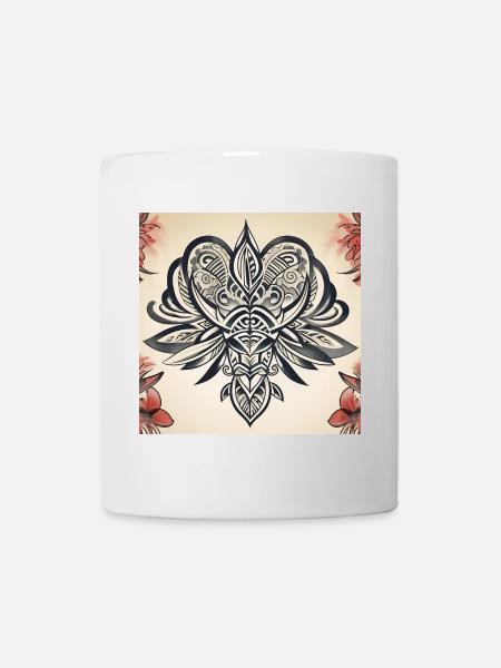 tatouage tribal - Mug blanc - blanc