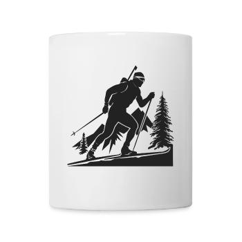 Biathlon Biathlet Wintersport - Tasse - Weiß - Vorne