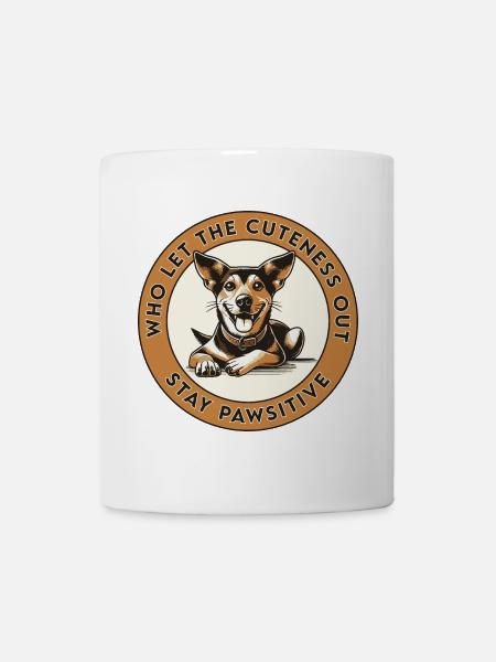 Stay Pawsitive - Tasse - Weiß