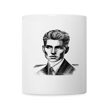 Étoile inconnue | Grille linéaire | Hommes - Mug blanc - blanc - Devant