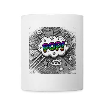 POP Clouds Pop Art Style + Color Spectrum - Mug - white - Front