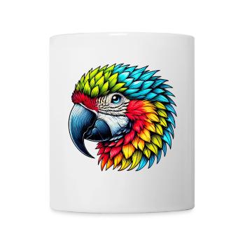 Papagei - Tasse - Weiß - Vorne